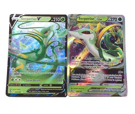 Amazon Serperior V Vstar 008 195 Silver Tempest Pokemon Ultra