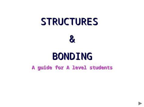 Ppt Structures Bonding A Guide For A Level Students Giant Ionic