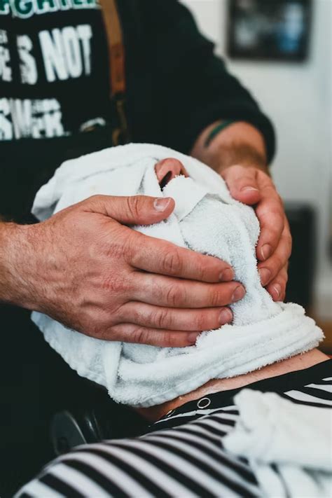 Lear Benefits Of A Hot Towel Shave With This Training Hair In Motion