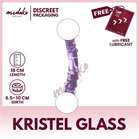 Midoko Double Trouble Glass Dildo Double Ended Pleasure Wand Pink Lazada Ph