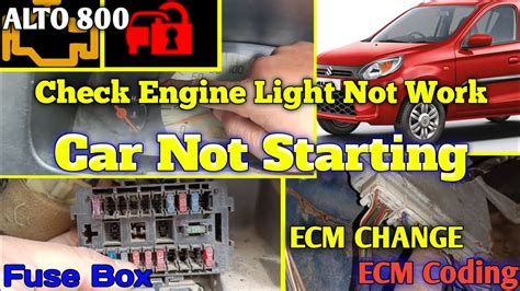 Alto 800 ECM Replace Car Not Starting How To Change New ECM To Old ECM