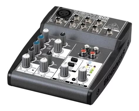 Mesa De Som Behringer 4 Canal - Mesa De Som Behringer Xenyx502 Mixer 4 Canais 110v | Frete grátis
