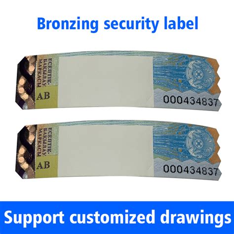Hot Stamping Anti Counterfeiting Wine Label Customized Serial Code Anti Tear Label Shenzhen
