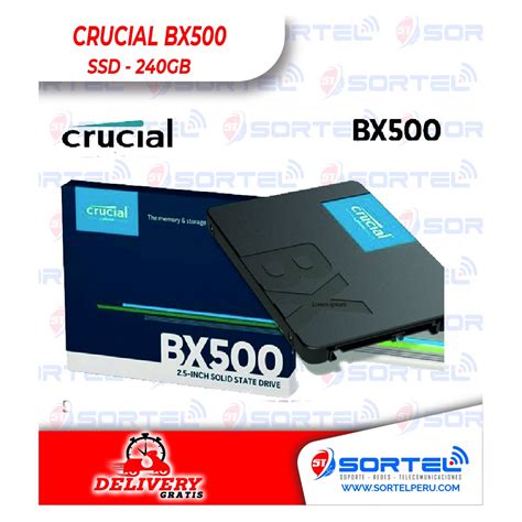 CRUCIAL BX500 SSD 240GB SATA 6Gb/s, 2.5", 7mm.
