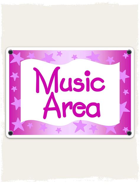 Music Area Outdoor Sign — working walls