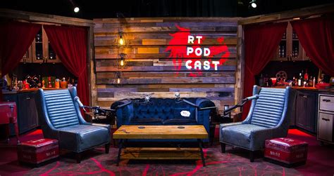 Rooster Teeth Podcast Set Home Studio Setup Studio Room Design