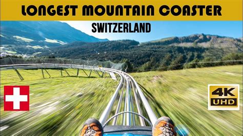 Switzerland Longest Mountain Coaster Toboggans Youtube