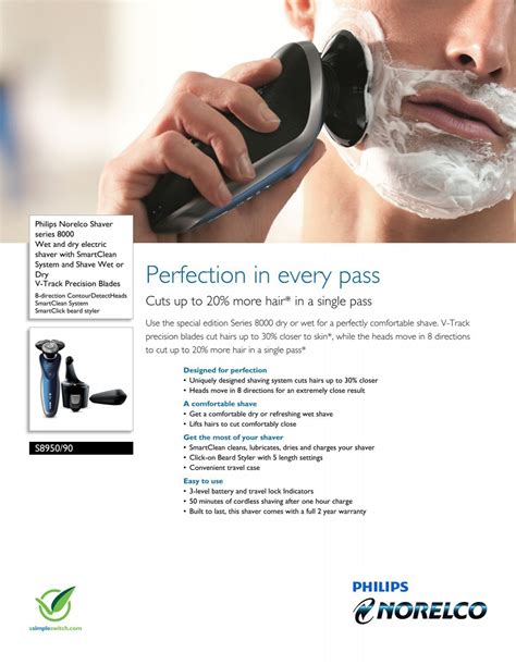 Philips Norelco Shaver Series 8000 Wet And Dry Electric Shaver