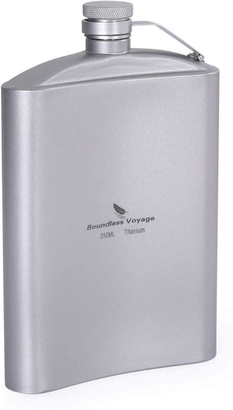 Amazon Ibasingo Ml Titanium Hip Flask Set Sake Cup Outdoor