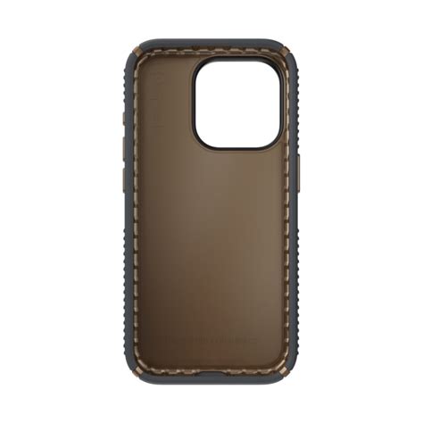 Speck Apple Iphone 15 Pro Presidio2 Grip Case Charcoal Grey Cool Bronze Incredible Connection