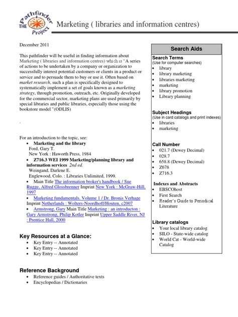 Pathfinder Template Form | Libraries | Academic Publishing