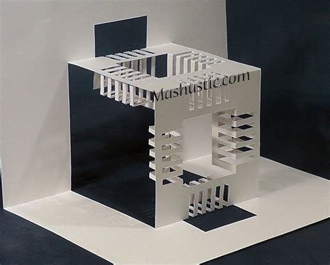 3d Geometric Kirigami Free Template Artofit