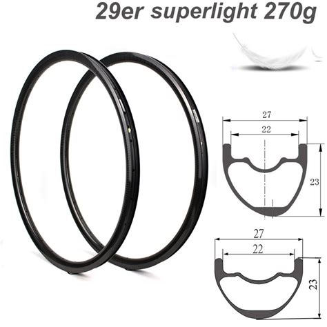 Supply 29er Mtb Xc Rims 27mm Width 23mm Depth Asymmetric Symmetric