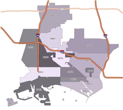 Long Beach Zip Code Map Navigating The Citys Neighborhoods Wavecrea