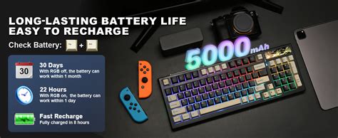 Amazon Yunzii Yz Gasket Mechanical Keyboard Key Hot Swappable Bt G Usb C