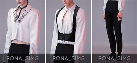 Deja Vu Outfit Set RONA SIMS In 2024 Outfit Set Sims 4 Male