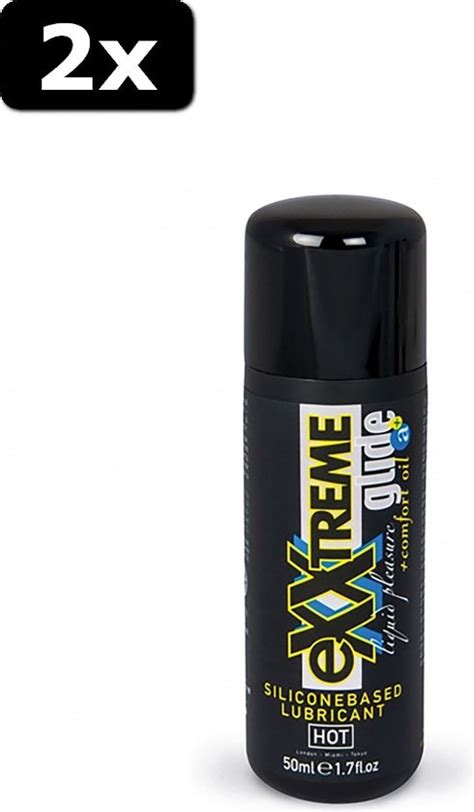 X Hot Exxtreme Glide Silicone Based Lubricant With Comfort Oil Bol