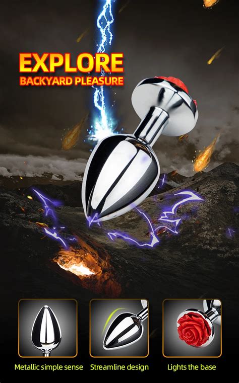 Sex Toy Adults Bdsm Anal Plug Set Kit Sm Game Play Butt Plug Pieces Metal Anal Butt Plug With