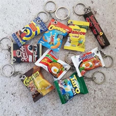 Jual Gantungan Kunci Snacks Gantungan Kunci Makanan Ganci Snacks Ganci