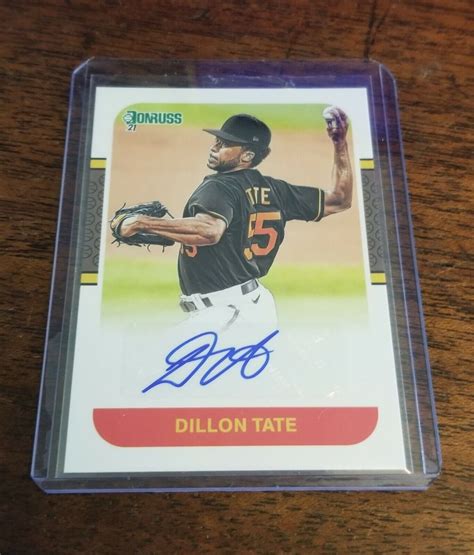 2021 Donruss Retro 87 Signatures 35 Dillon Tate Auto NM 87S DT EBay