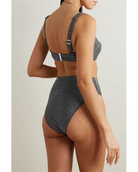 Form And Fold The S Rise Bikini Briefs In Gray Lyst