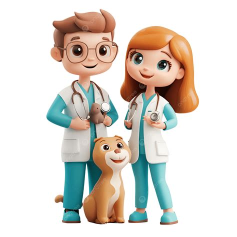 professional veterinarian doctors providing care  dog