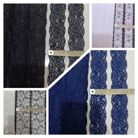 Jual Renda Stretch Varian Motif Cantik Permeter Shopee Indonesia