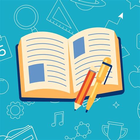 Premium Vector Book Pen Pencil