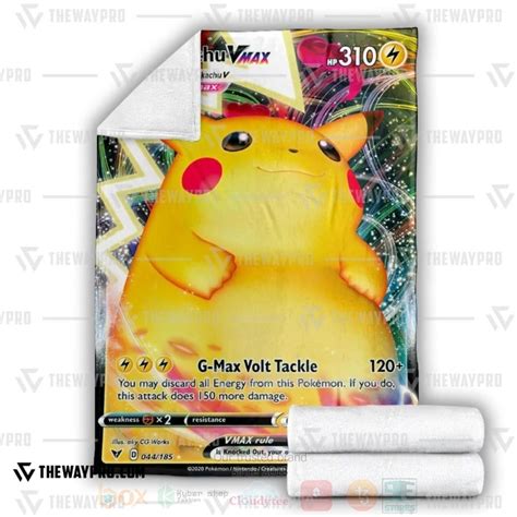 HOT Pokemon Pikachu VMAX Vivid Voltage Fleece Blanket Express Your Unique Style With BoxBoxShirt