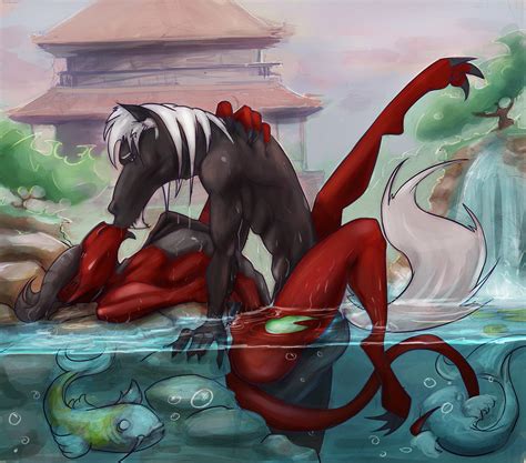 Koi Pond By Forkonatable Hentai Foundry