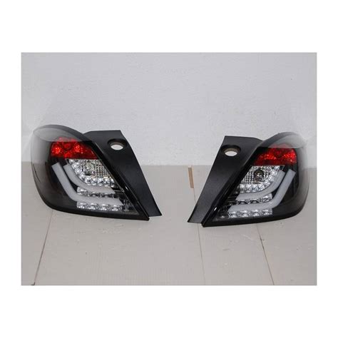 Set Of Rear Tail Lights Cardna Opel Astra H 2004-2008 3 Door Led Black ...
