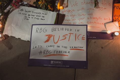 Vigil For Ruth Bader Ginsburg At Supreme Court Photo Taken Flickr