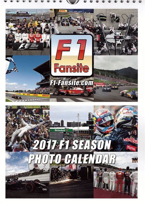 Make chance to get the 2017 F1 Fansite Season Photo Calendar