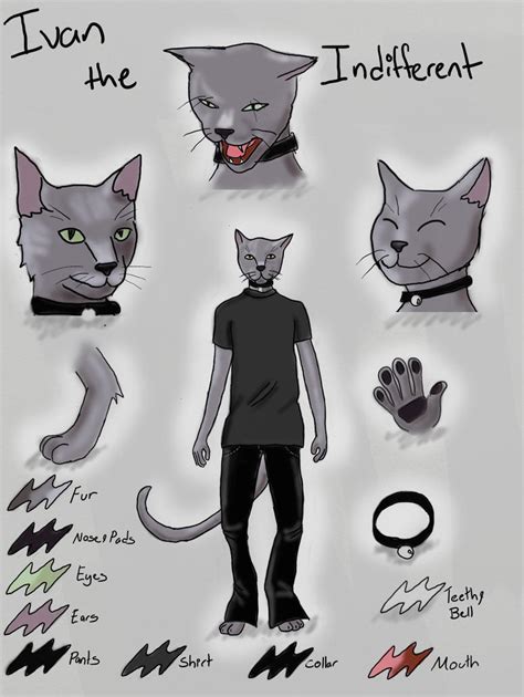 Cat fursona refsheet -Request by nuttychooky on DeviantArt