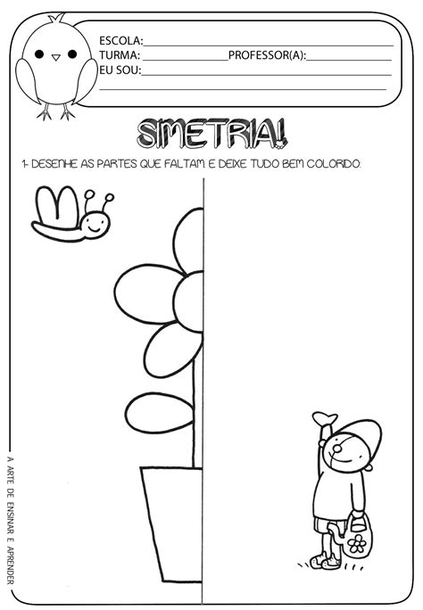 Atividade De Simetria 4 Ano