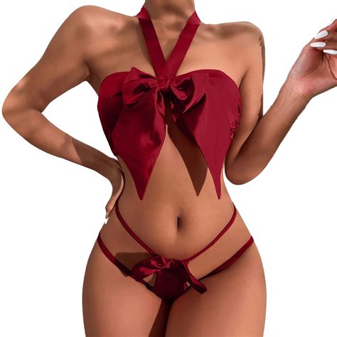Vedolay Strappy Lingerie Women Lace Lingerie Set With Garter Belts Lace