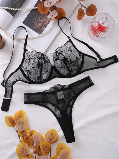 Erotic See Through Lingerie Set Free Shipping