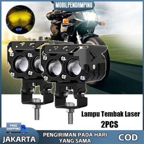 Promo Lampu Tembak Laser Sorot Led Laser Mata D Mobil Motor Warna