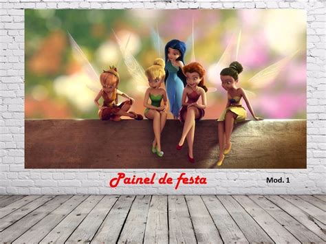 Painel De Festa Tinker Bell E Suas Amigas R Em Mercado Livre