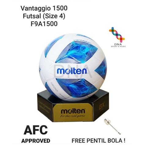 Jual Molten Vantaggio 1500 F9a1500 Bola Futsal Putih Biru Di Seller