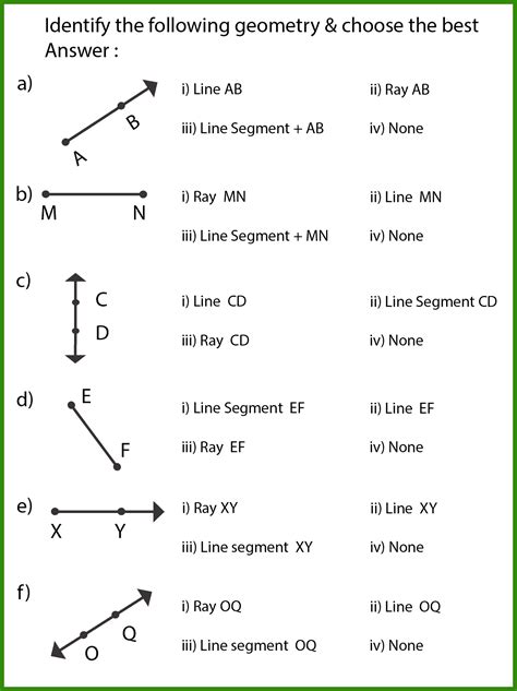 Free Lines Rays And Line Segments Worksheet 10 Pages In 2024 Segmentation Word Problem