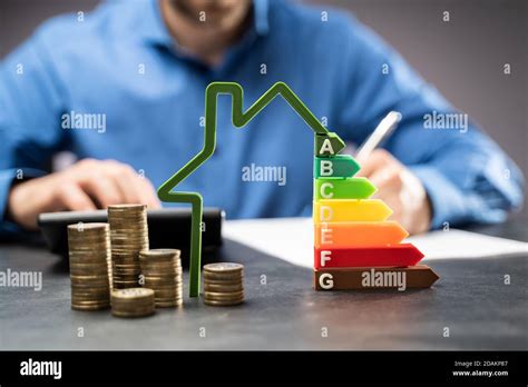Energy Efficient Property Report House Environment Rating Stock Photo