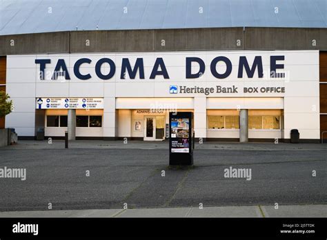 Tacoma Wa Usa April 23 2022 Sign For The Tacoma Dome In