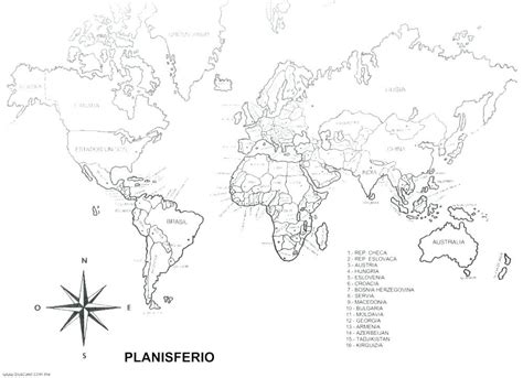 Mapamundi Para Colorear Con Nombres Para Imprimir Pdmrea Porn Sex Picture