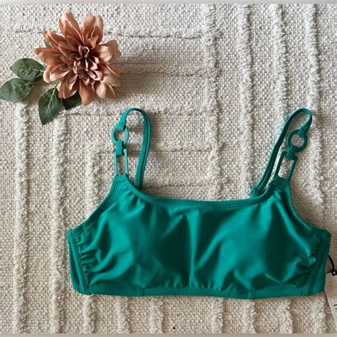 Shade Shore Swim Shade Shore Teal Green Bikini Top Sizes C B