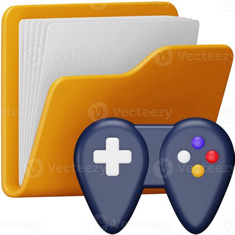 Games Folder 3d Rendering Isometric Icon 15072070 PNG