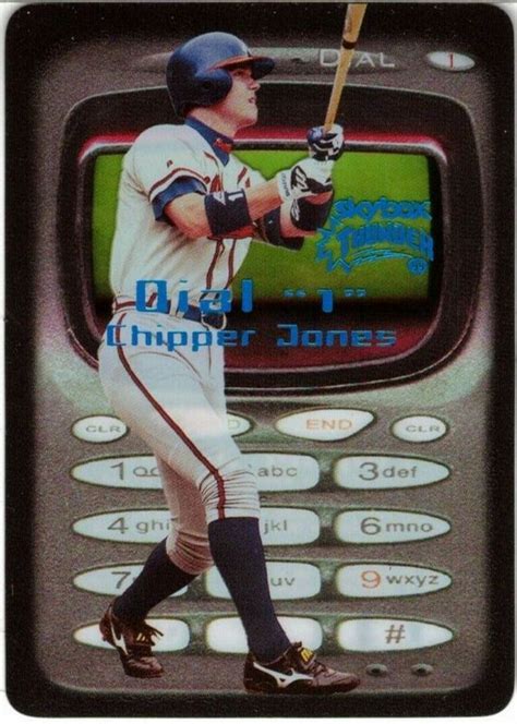 Chipper Jones Skybox Thunder D Dial Price Guide Sports Card