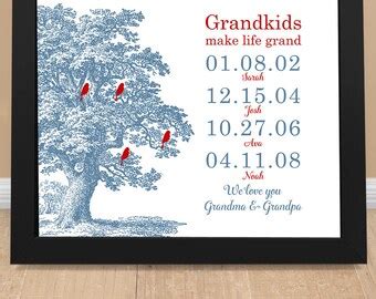 Gift from Grandchildren Grandma & Grandpa gift Grandchildren | Etsy