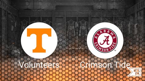 Tennessee vs. Alabama TV Channel and Live Stream Info - January 20 | RealGM