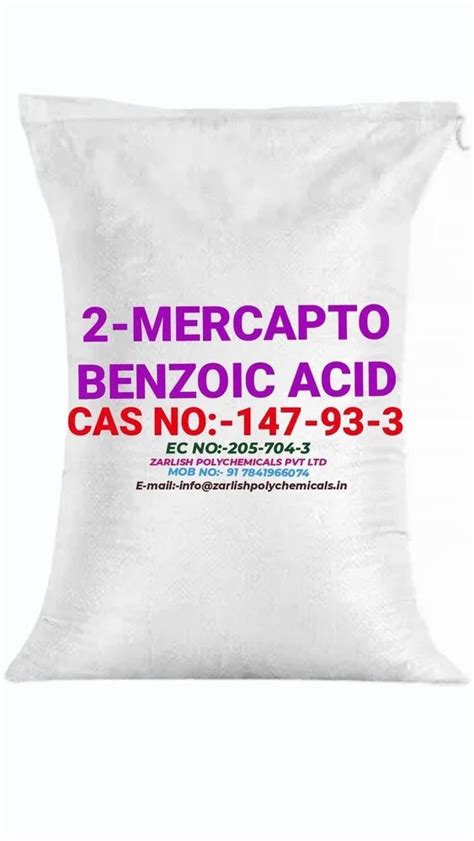 Mercapto Benzoic Acid At Best Price In Vasai By Zarlish Polychemicals